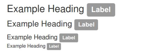 Bootstrap label