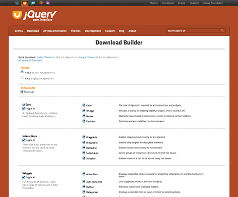 jQuery UI download