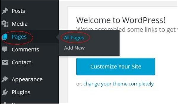 WordPress deletes the page