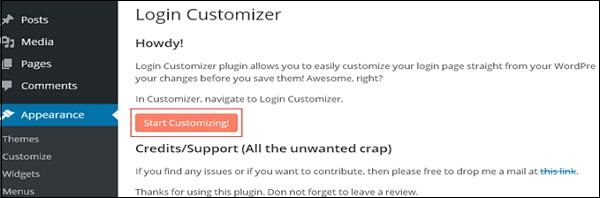 WordPress plug-in customization