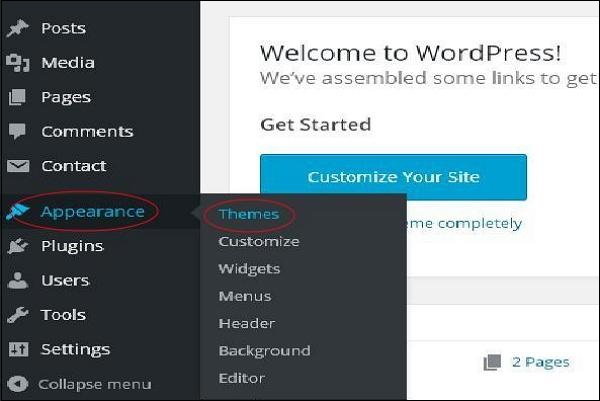 WordPress theme management