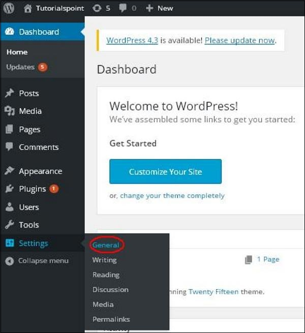 WordPress universal settings