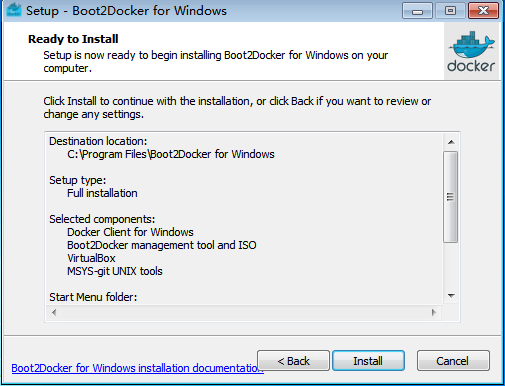 Windows Docker installation