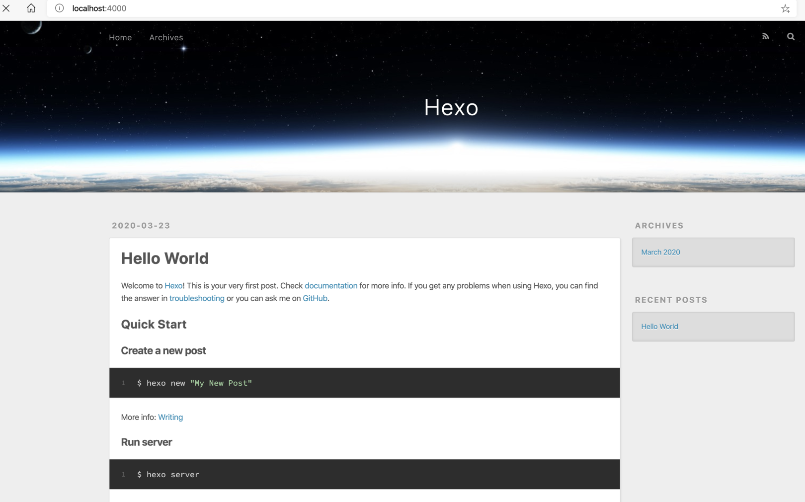 Cloud development Hexo blog deployment