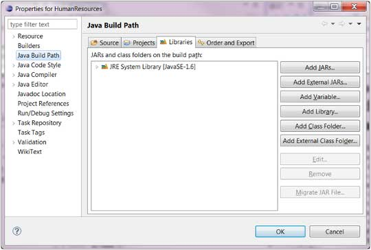 Eclipse Java build path