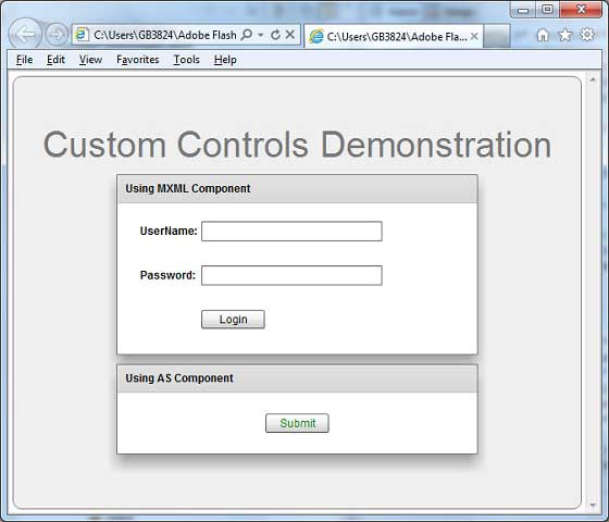 Flex custom controls