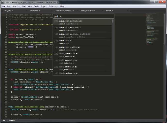 Sublime Text style