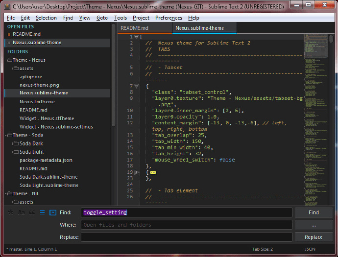 Sublime Text style