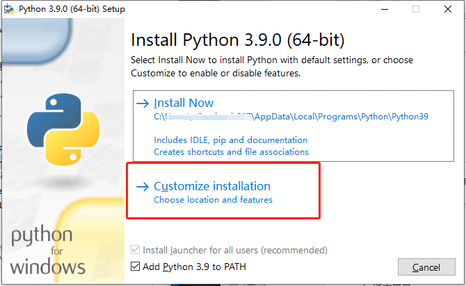  Python's latest 3.9.0 compiler installation tutorial3