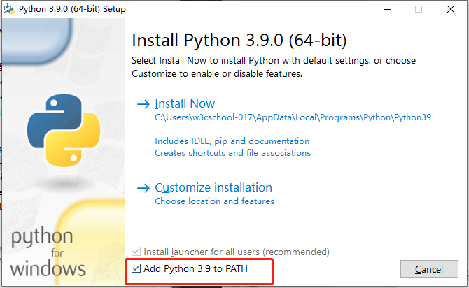  Python's latest 3.9.0 compiler installation tutorial4